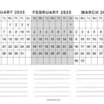 Free Printable January To March 2025 Calendar   Calendarkart |  Calendar 2024