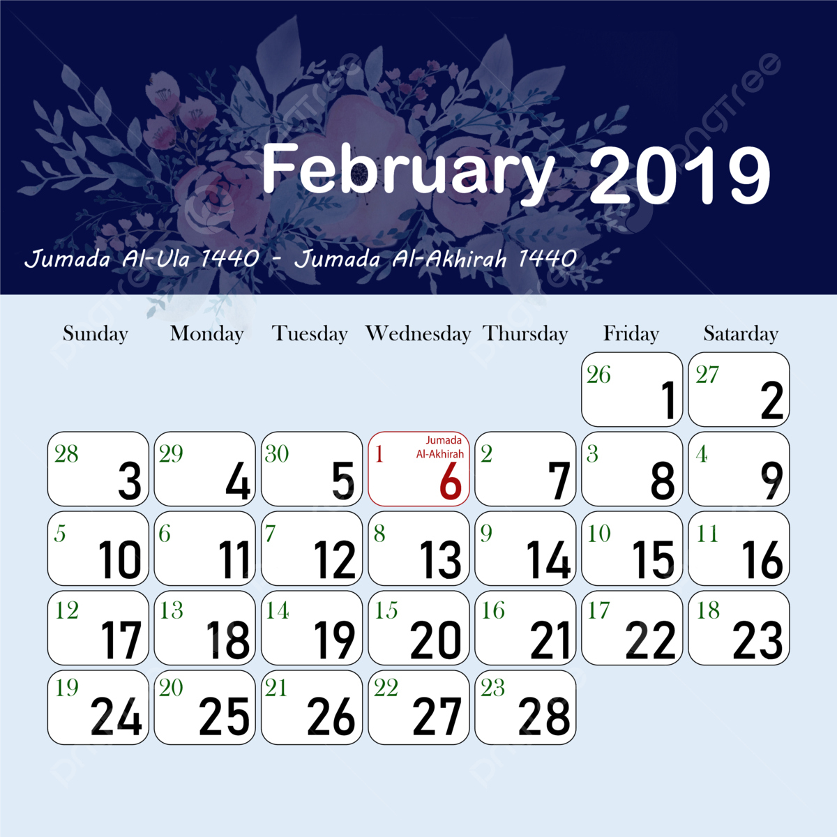 Islamic Hijri Calendar February Template Download On Pngtree | February 2025 Islamic Calendar