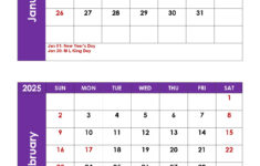 January And February 2025 Calendar | Two Months Calendar | Calendar For January and February 2025