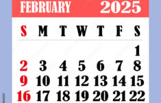 Letter Calendar For February 2025. The Week Begins On Sunday. Time |  Calendar 2024