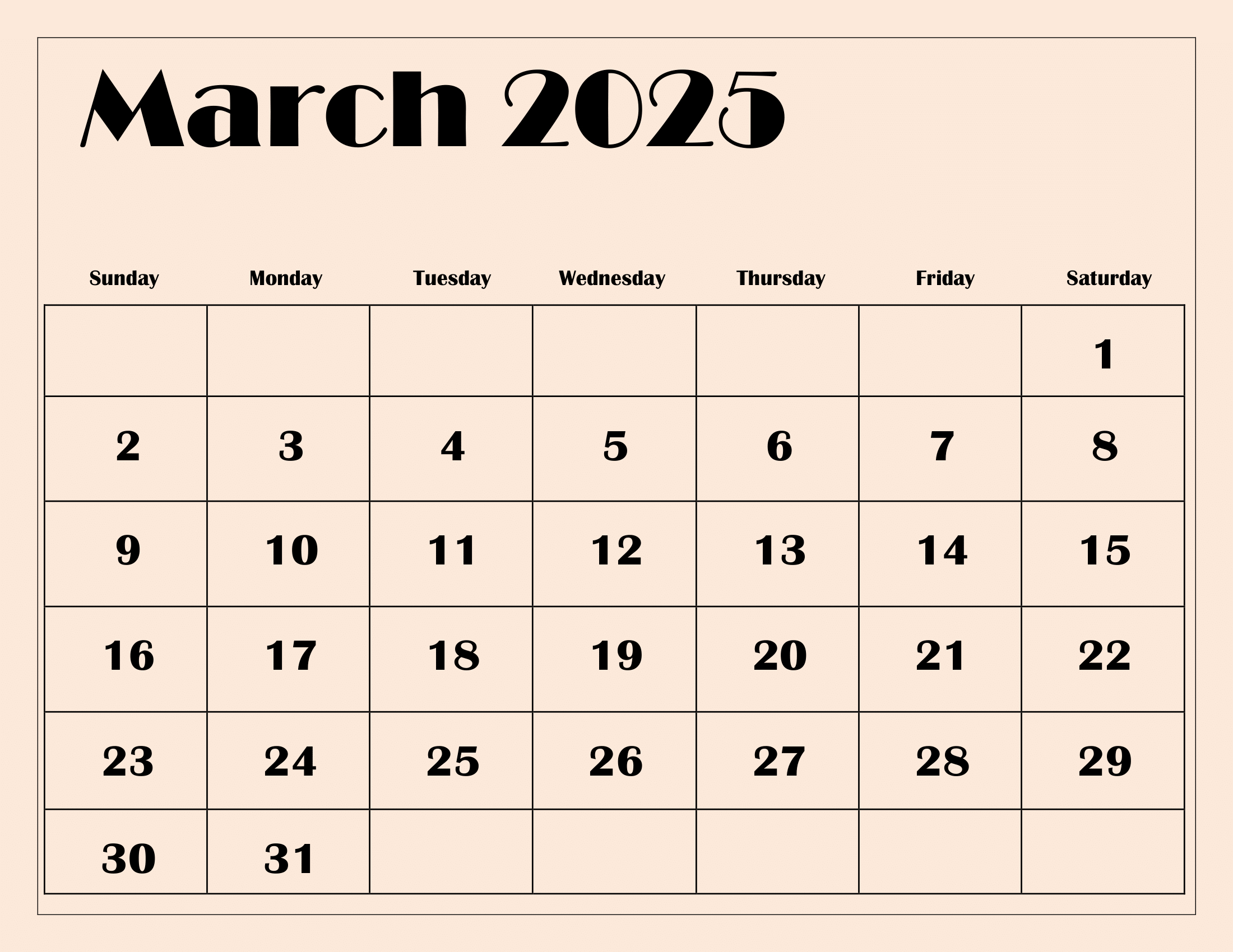 March 2025 Calendar Printable Pdf Template With Holidays | Calendar 2024