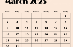 March 2025 Calendar Printable Pdf Template With Holidays | Calendar For February and March 2025