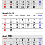 March 2025 Calendar | Templates For Word, Excel And Pdf |  Calendar 2024