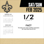 New Orleans Saints 2025 Nfl Page A Day Box Calendar   Buy At Khc | February 2025 Saints Calendar