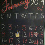 Pin Page | February 2025 Chalkboard Calendar Ideas