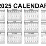 Year 2025 Calendar Templates | 123Calendars | February 2025 Calendar 123calendars