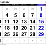 Calendar March 2025 Uk With Excel, Word And Pdf Templates |  Calendar 2025