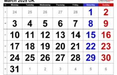 Calendar March 2025 Uk With Excel, Word And Pdf Templates |  Calendar 2025