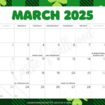 Cute 2025 Free Printable Monthly Calendars   Cassie Smallwood |  Calendar 2025