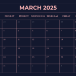 Free March 2025 Calendar With Moon Phases Template To Edit Online | March Madness 2025 Calendar