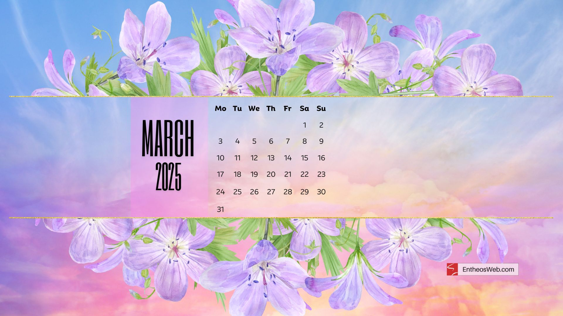 Free March 2025 Desktop Wallpaper Calendars | Entheosweb | Calendar 2025