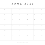 Free Printable 2025 Blank Calendar Templates (All 12 Months) | Blank March 2025 Printable Calendar