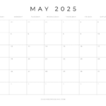 Free Printable 2025 Blank Calendar Templates (All 12 Months) |  Calendar 2025