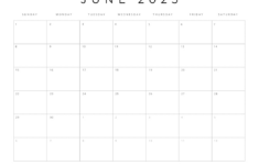 Free Printable 2025 Blank Calendar Templates (All 12 Months) | March 2025 Blank Printable Calendar