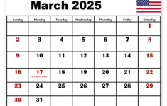 March 2025 Calendar Printable Pdf Template With Holidays | March 2025 Calendar With Holidays Printable Free