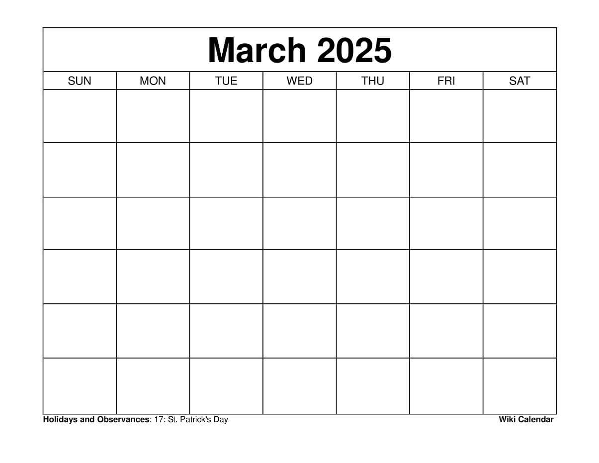 March 2025 Calendar - Printable Templates &amp;amp; More | General Blue March 2025 Calendar