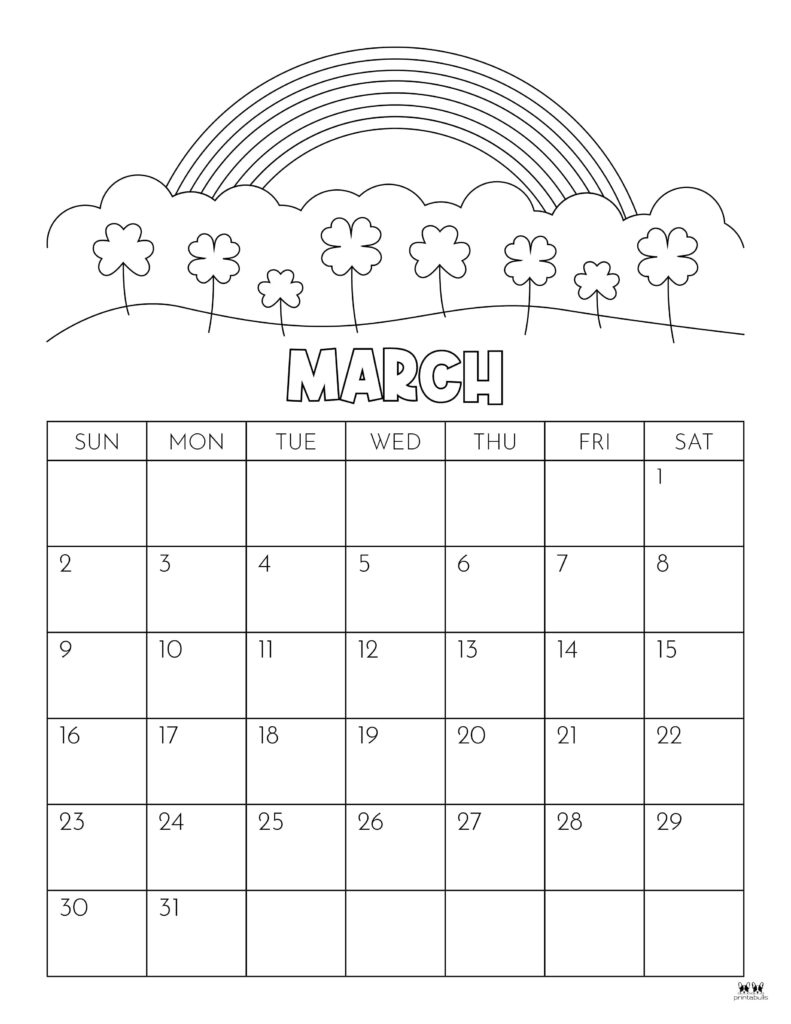 March 2025 Calendars - 107 Free Printables | Printabulls | Calendar 2025