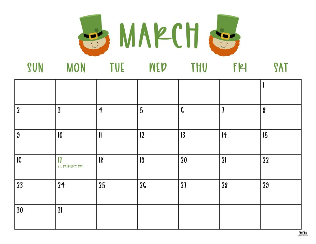 March 2025 Calendars - 107 Free Printables | Printabulls | Free Printable March 2025 Calendar with Holidays