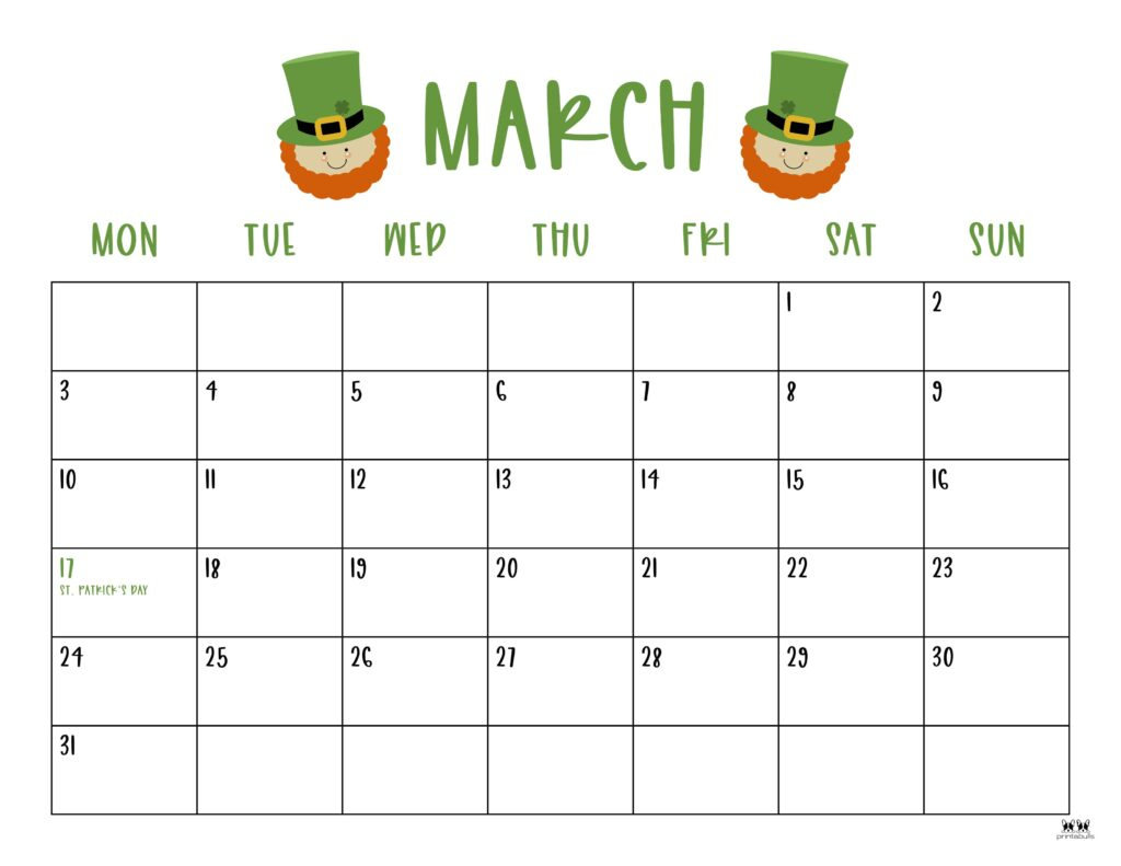 March 2025 Calendars - 107 Free Printables | Printabulls | Printable Free March Calendar 2025