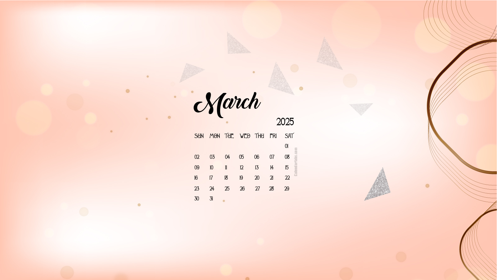 March 2025 Desktop Wallpaper Calendar - Calendarlabs | Calendar 2025