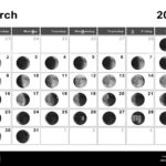 March 2025 Lunar Calendar, Moon Cycles, Moon Phases Stock Photo |  Calendar 2025