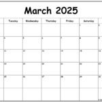 March 2025 Monday Calendar | Monday To Sunday | Printable Calendar March 2025 Monday Start