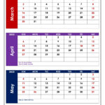 March To May 2025 Calendar Printable Pdf | Three Months Calendar |  Calendar 2025