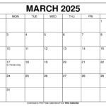 Printable March 2025 Calendar   Wiki Calendar | Apache Openoffice | Wiki Calendar March 2025