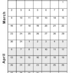 Printable March April 2025 Calendar | Calendarkart |  Calendar 2025