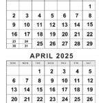 Printable March April 2025 Calendar | Calendarkart |  Calendar 2025