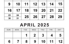 Printable March April 2025 Calendar | Calendarkart | March April 2025 Calendar Printable