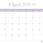 April 2025 Calendars   107 Free Printables | Printabulls | April 2025 Blank Calendar Printable