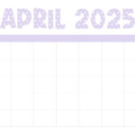 April 2025 Calendars   107 Free Printables | Printabulls | April 2025 Printable Desk Calendar