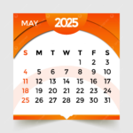 2025 Calendar Month Of May Vector Template Download On Pngtree | Month Of May 2025 Calendar