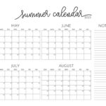 2025 Summer Calendars   27 Free Printables | Printabulls |  Calendar 2025