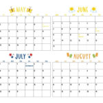 2025 Summer Calendars   27 Free Printables | Printabulls | May June July August 2025 Calendar Printable