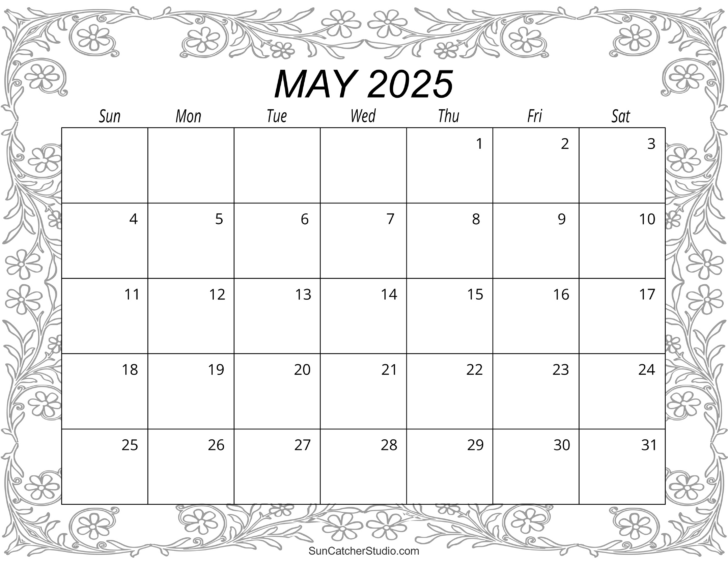 Printable May Calendar Free 2025 | Calendar 2025