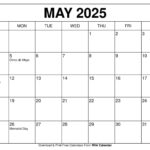 May 2025 Calendar   Printable Templates & More | Show Me A Calendar For May 2025