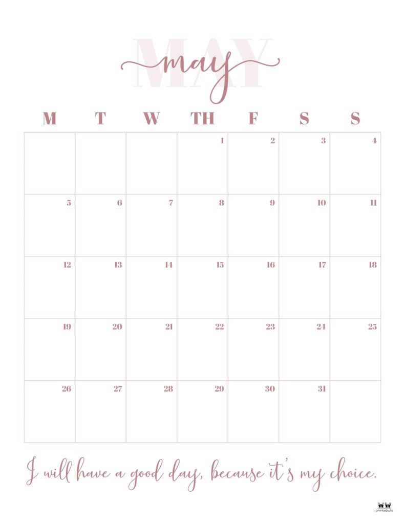 May 2025 Calendars - 107 Free Printables | Printabulls | Calendar 2025