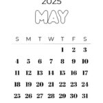 May 2025 Calendars   23 Cute Free Printable Pdfs | Saturdaygift |  Calendar 2025
