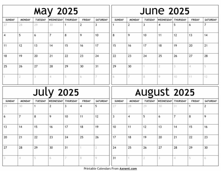 Printable Calendar August 2024 to May 2025 | Calendar 2025