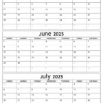 May To July Calendar 2025 Templates   Three Months | May June July Calendar 2025