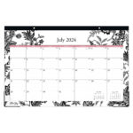 2024 2025 Blue Sky Planning Monthly Desk Pad Calendar, 17" X 11", Analeis,  July 2024 To June 2025, 130617 A25 |  Calendar 2025