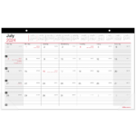 2024 2025 Office Depot® Brand Monthly Academic Desk Calendar, 17 3/4" X  10 7/8", 30% Recycled, July 2024 To June 2025 | July 2024   June 2025 Desk Calendar