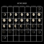 2025 Moon Calendar   Every Phase And Stage Of The Moon | June 2025 Calendar With Moon Phases