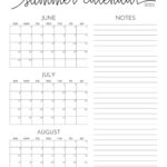 2025 Summer Calendars   27 Free Printables | Printabulls |  Calendar 2025