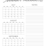 2025 Summer Calendars   27 Free Printables | Printabulls | June July August 2025 Calendar Printable