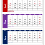 April To June 2025 Calendar Printable Pdf | Three Months Calendar | Calendar April May June 2025