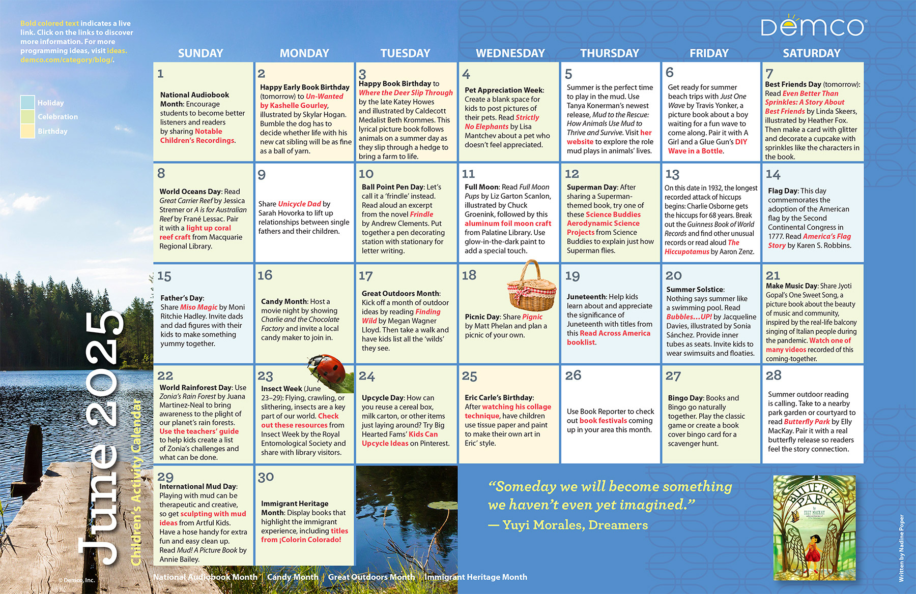 Children&amp;#039;S Activity Calendar: June 2025 | Calendar Ideas For June 2025