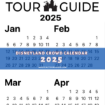 Disneyland 2025 Crowd Calendar   Disneyland Resort Tips And More |  Calendar 2025